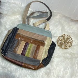 Multicolor Striped Purse